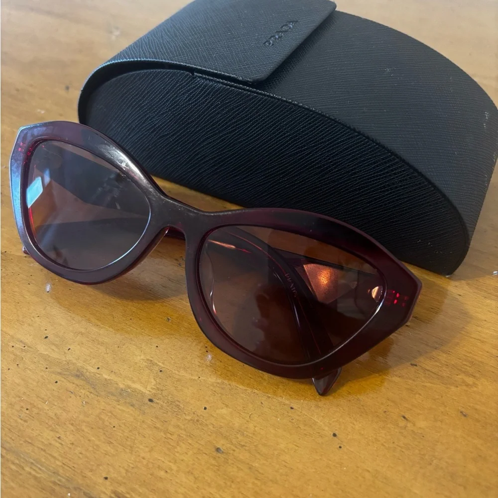 Prada Women's Burgundy Sunglasses